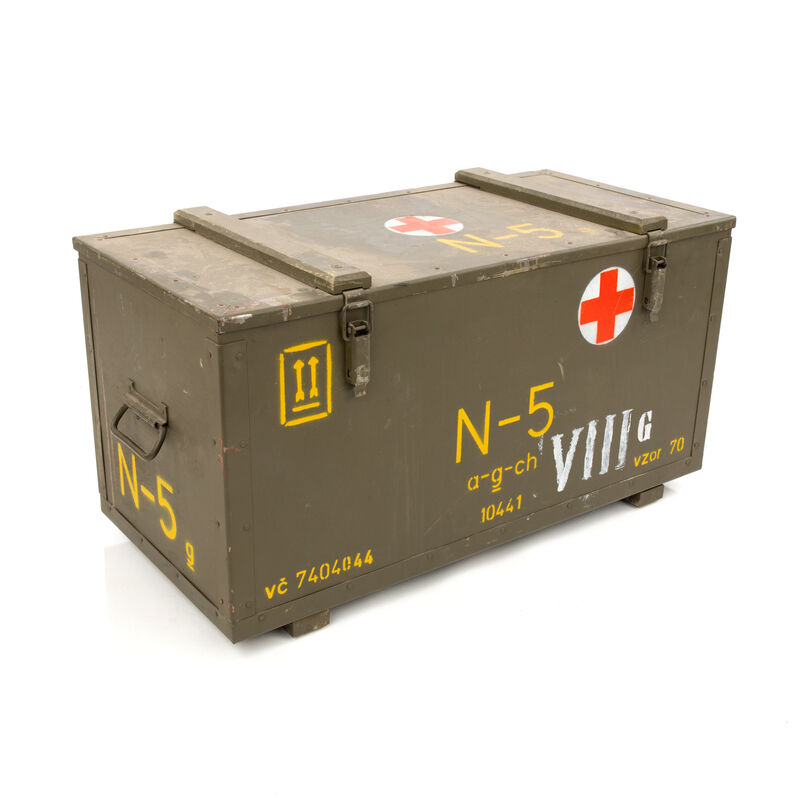 Czech Wooden Medical Box N-5H | No Drawers | Issued, , large image number 2